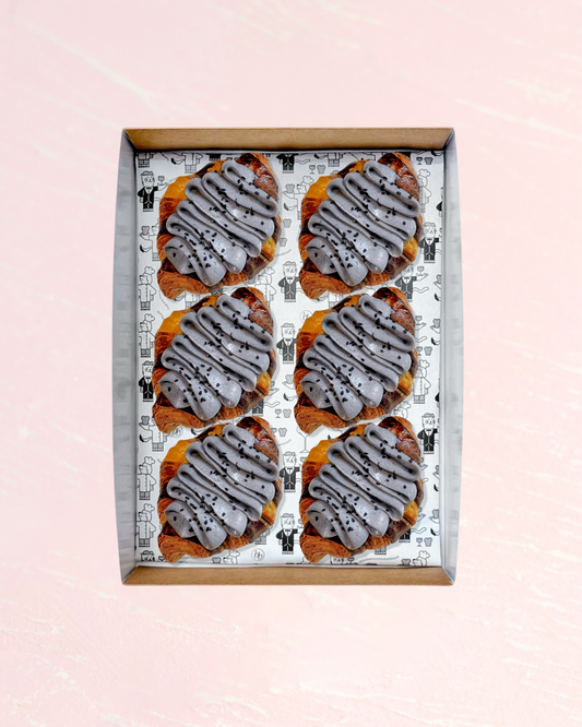 Twice-baked Black Sesame Mochi Croissant Set
