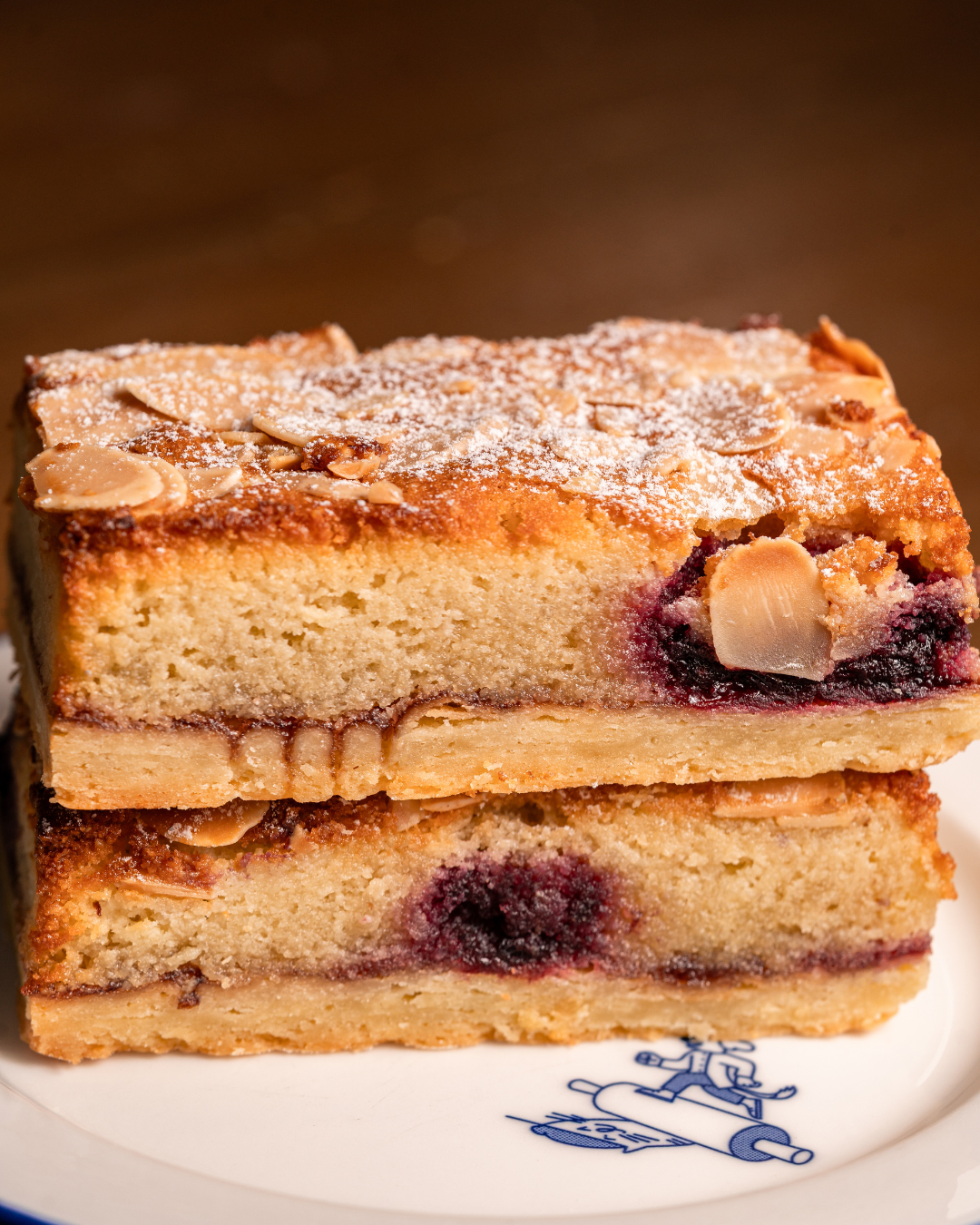 Blackberry Bakewell Slice