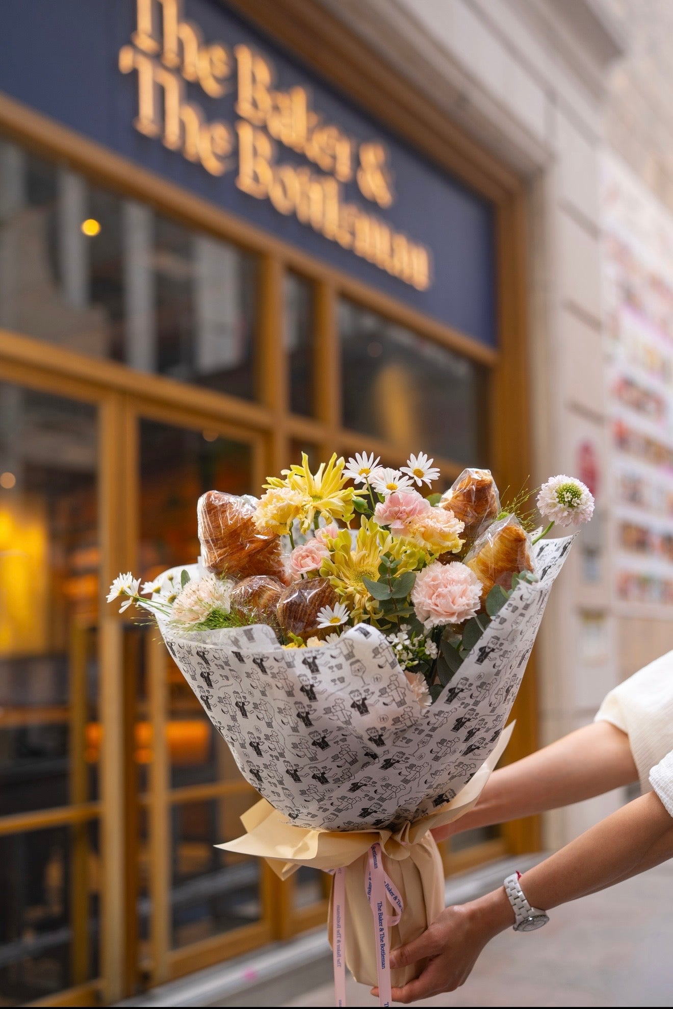 Croissant Flower Bouquet