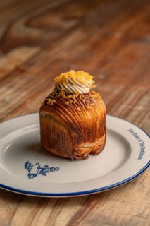 Salted egg & caramelised white chocolate puff