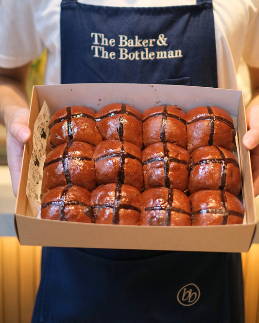 Chocolate hot cross bun Set (12pc)