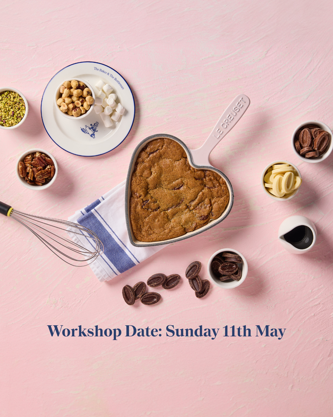 [Sunday 11th May] The Baker & The Bottleman X Le Creuset - Mother's Day Skillet Cookie Workshop